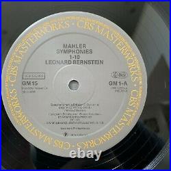 MAHLER Symphonies #1-10 Complete LEONARD BERNSTEIN CBS ST 15-LP BOX Holland