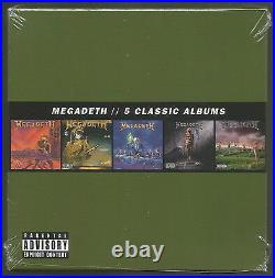 MEGADETH 5 Classic Albums 5CD BOX-SET RARE CDs Mini Vinyl REPLICA! SEALED