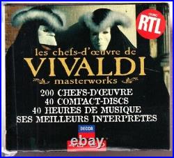 Masterworks Les chefs-d'oeuvre de Vivaldi 40 CD Music Box Set Very Good