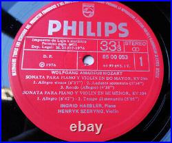 Mozart 16 Violin Sonatas Szeryng Haebler Philips Stereo 6LP box NM Spain
