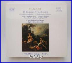 New! CD BOX MOZART 15 Famous Symphonie 5CDs Factory Sealed NAXOS