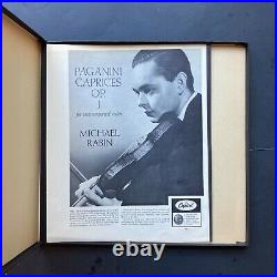 PAGANINI CAPRICES OP. 1 unaccompanied violin MICHAEL RABIN 2 lp box set 1959 ste