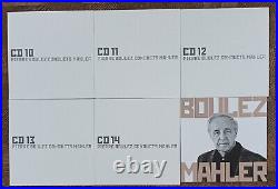 PIERRE BOULEZ Conducts Mahler Complete Recordings 13 CD Boxset Plus Booklet VGC