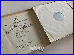 Pierre FOURNIER J. S BACH Six Suites for Solo Cello 3 x LP Archiv STEREO BOX SET