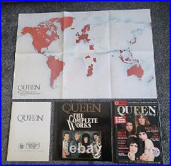 Queen 14xLP The Complete Works Box Set Booklet, Tour Book, Map & Magazine