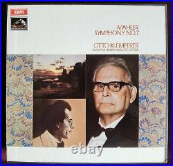 Rare Audiophile Klemperer Mahler Symphony No. 7 2LP HMV ASD 2491/2 UK ED1