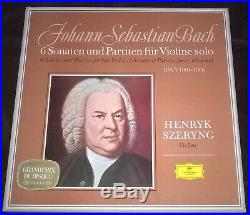Rare Szeryng Bach 6 Sonatas & Partitas 3lp Box Dgg Tulip Slpm 139 270 Stereo Ed1