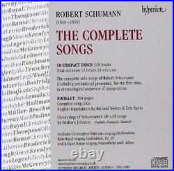 Robert Schumann Schumann The Complete Songs Rare 10CD Box Set