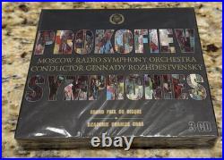 Rozhdestvensky Complete Prokofiev Symphonies 1-7, Melodiya 3-CD RARE RUSSIA NEW