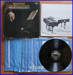 SXLA 6452-6 Beethoven The Piano Sonatas Wilhelm Backhaus 10xLP Decca Box Set