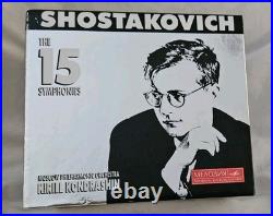 Shostakovich The 15 Symphonies Kondrashin 10 CD Melodiya Box Set NM RARE