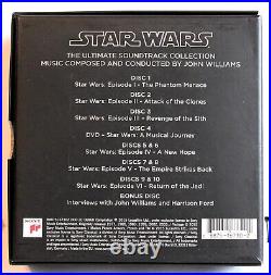 Star Wars Ultimate Soundtrack Collection BOX SET 10 CDs/1DVD withposter OOP