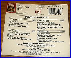Sviatoslav Richter Mozart Beethoven Grieg Schumann Schubert EMI 4CD