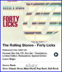 THE ROLLING STONES Forty Licks US Special LIMITED Edition CD Box Set SEALED