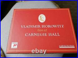 VLADIMIR HOROWITZ live at CARNEGIE HALL Boxset 41 x CD, 1 x DVD & Book FREEPOST