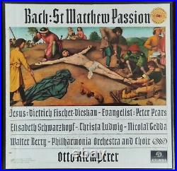 Very Rare Klemperer Bach St. Matthew Passion 5LP Columbia SAX 2446-50 UK B/S ED1