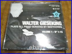 Walter Gieseking'Plays all piano sonatas by Beethoven' 2 x 4 CD rare LIKE NEW