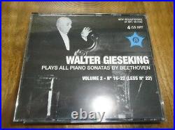Walter Gieseking'Plays all piano sonatas by Beethoven' 2 x 4 CD rare LIKE NEW